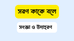 সরণ কাকে বলে