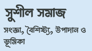 সুশীল সমাজ বলতে কি বুঝায়
